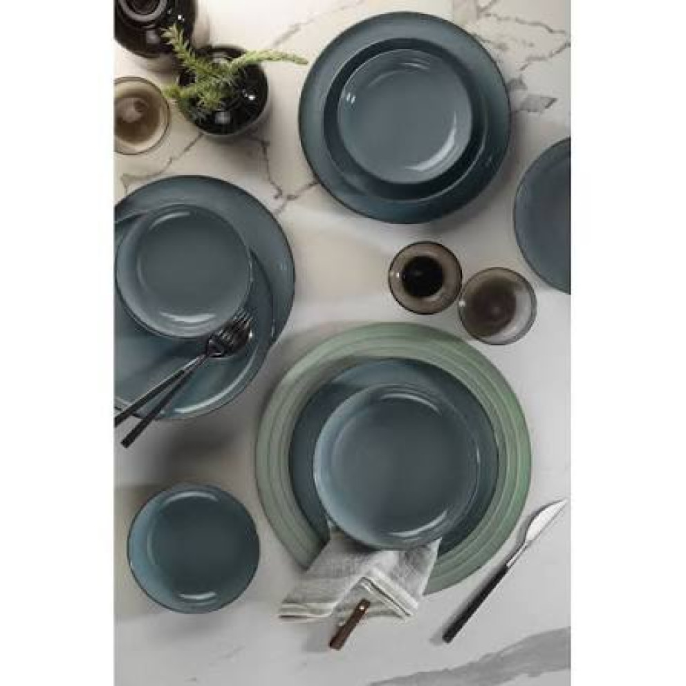 Порцеланова дълбока чиния 20см - Kutahya Pearl Mood Blue - 1 брой