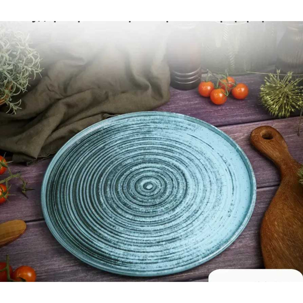 Чиния 27см с борд - Porland Ethos Lykke Turquoise - 1 брой