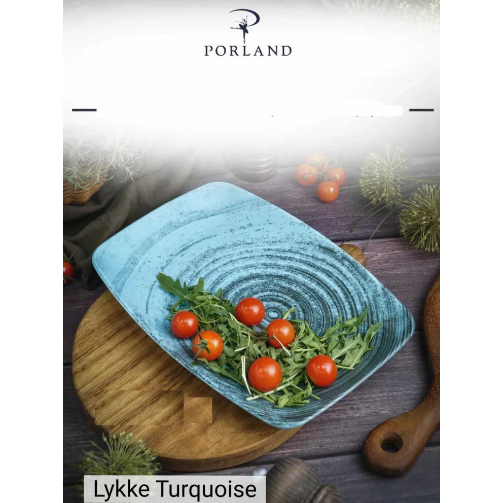 Плато 32см х 24см - Porland Ethos Lykke Turquoise - 1 брой