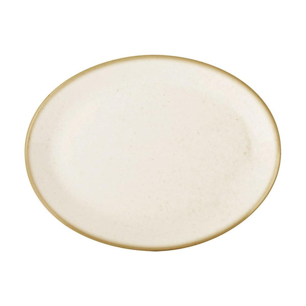 Плато 36см овално - бежово - Porland Seasons Beige - 1 брой
