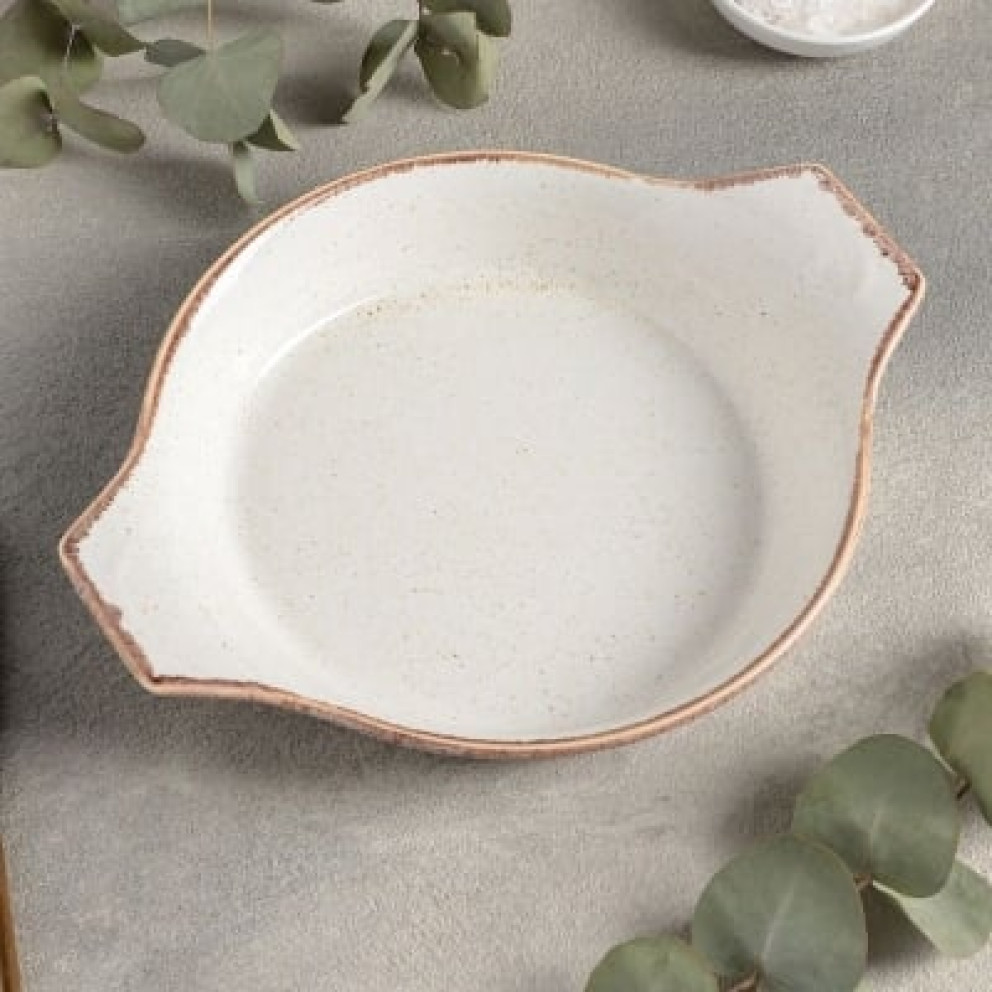 Шола с дръжки 22см - бежова - Porland Seasons Beige - 1 брой