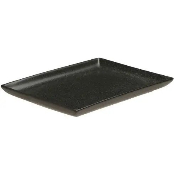 Плато 18см х 13см - черно - Porland Seasons Black - 1 брой