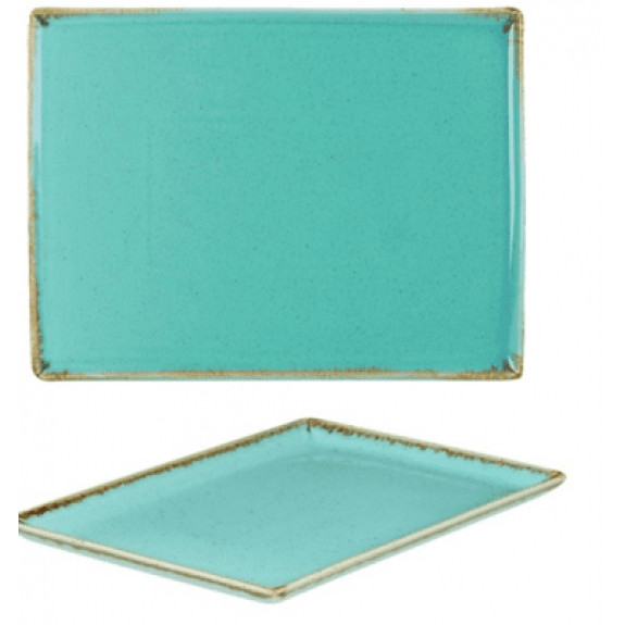 Плато 27см х 21см - тюркоаз - Porland Seasons Turquoise - 1 брой