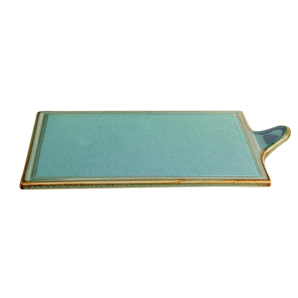 Плато с дръжка 27см х 21см - тюркоаз - Porland Seasons Turquoise - 1 брой