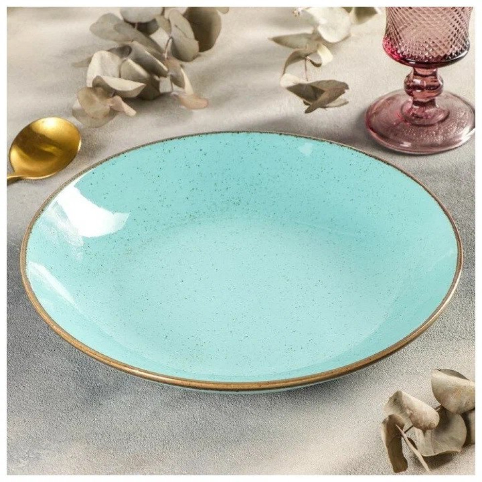 Дълбока чиния 26см - тюркоаз - Porland Seasons Turquoise - 1 брой