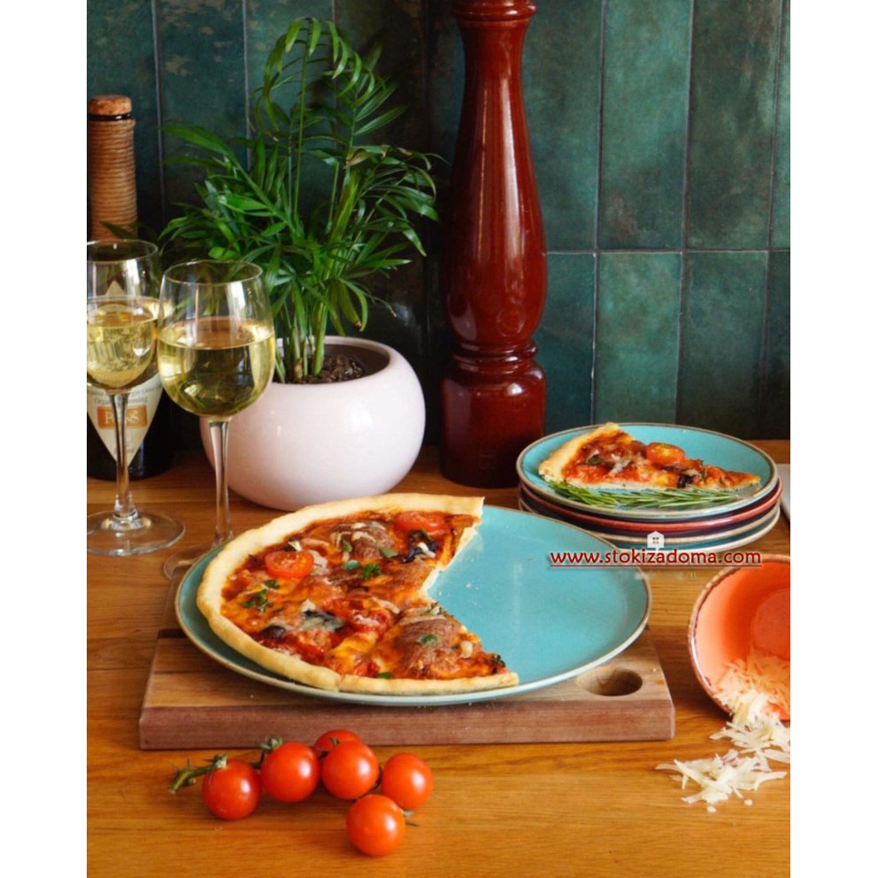 Чиния за пица 32см - тюркоаз - Porland Seasons Turquoise - 1 брой