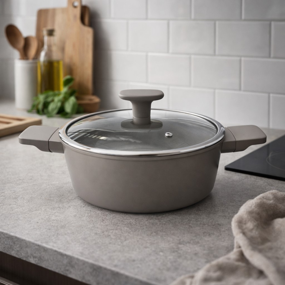 Тенджера с капак 22см - Brio CeraMio - с индукция