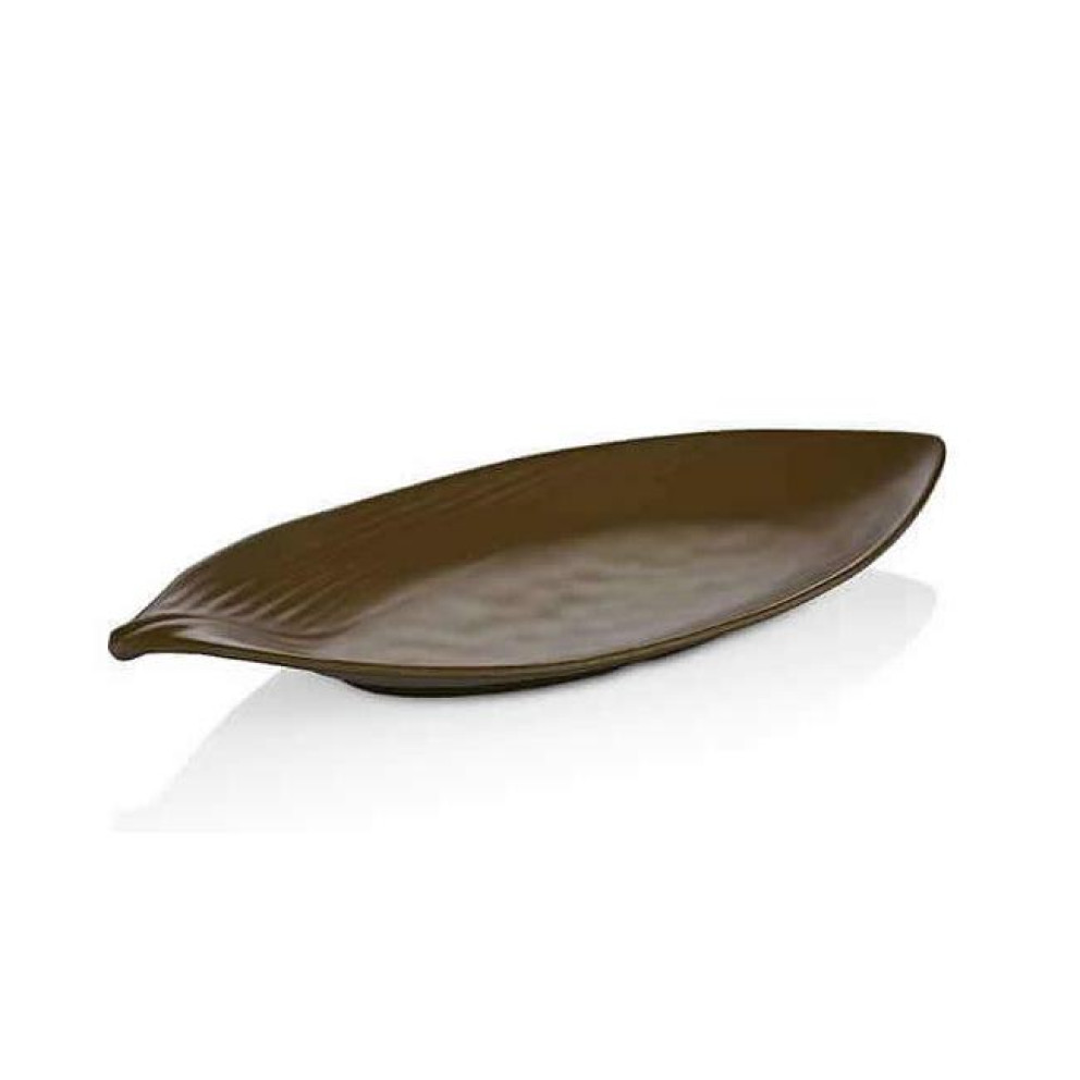 TERRA-Плато LEAF 15.5x36.5xh4.6cm СВЕТЛО ЗЕЛЕНО