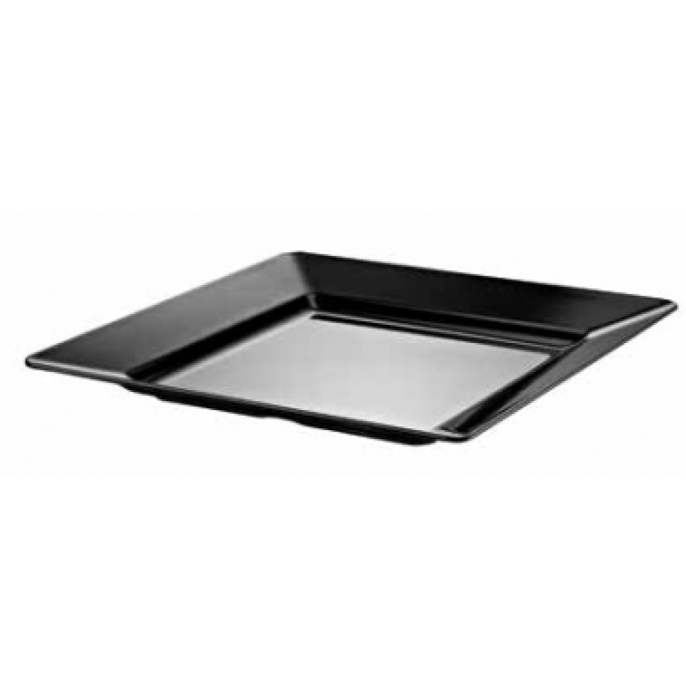 Плато квадратно плитко ESTE ЧЕРНО 46x46xh6.8cm