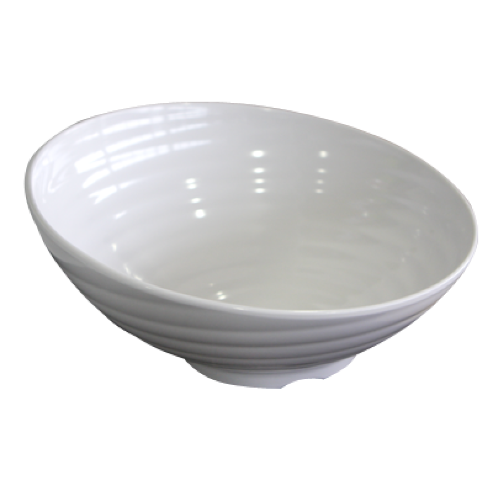 Купа кръг скосена меламин VENUS БЯЛА Ø33xh16cm 3.1L