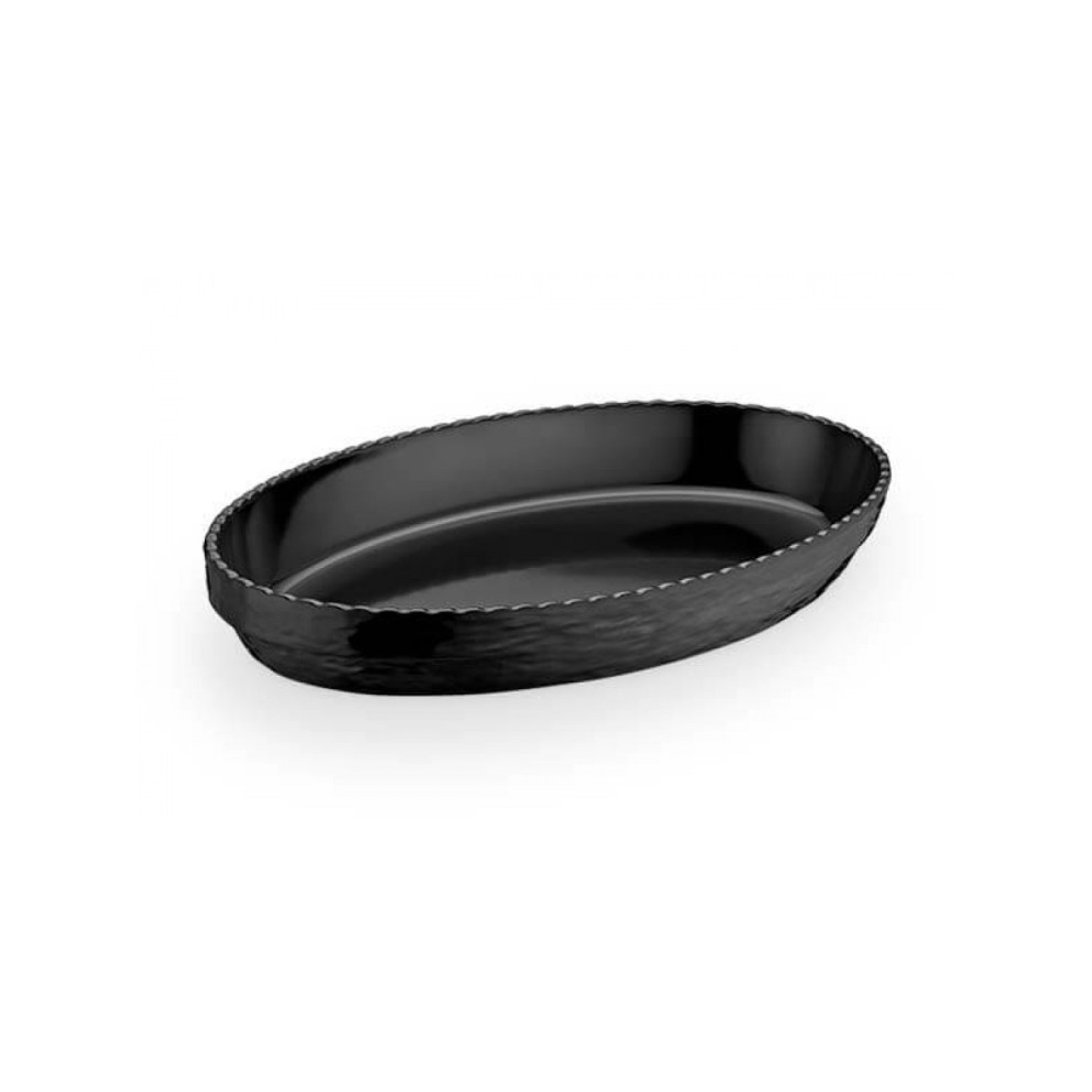 Плато елипса дълбоко OLIE ЧЕРНО 40x25xh5.5cm