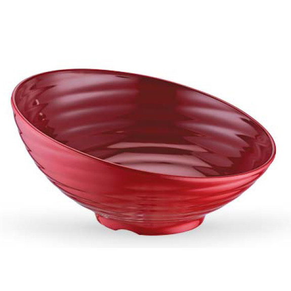 Купа кръг скосена меламин VENUS ЧЕРВЕНА Ø33xh16cm 3.1L