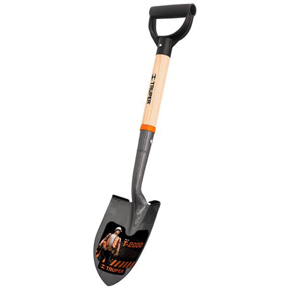 Лопата с дървена дръжка 74см - малка - Truper