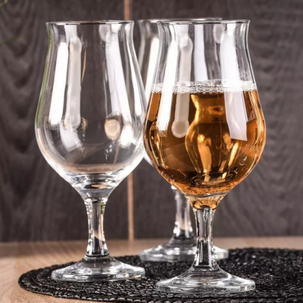 чаши за бира Pasabahce Wavy 400ml - 6 броя