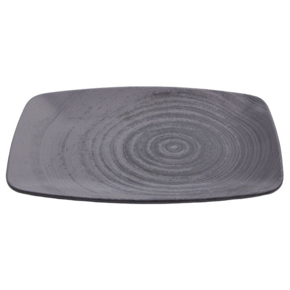 Плато 27см х 20см - сиво - Porland Ethos Lykke Grey - 1 брой