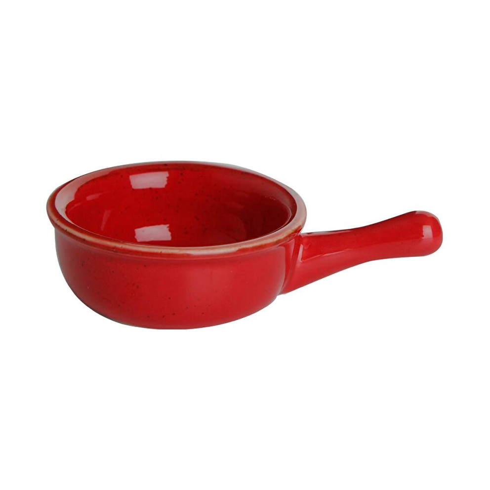 Сосиера с дръжка 6см - червена - Porland Seasons Red - 1 брой