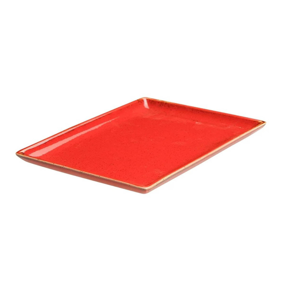Плато 35см х 25см - червено - Porland Seasons Red - 1 брой