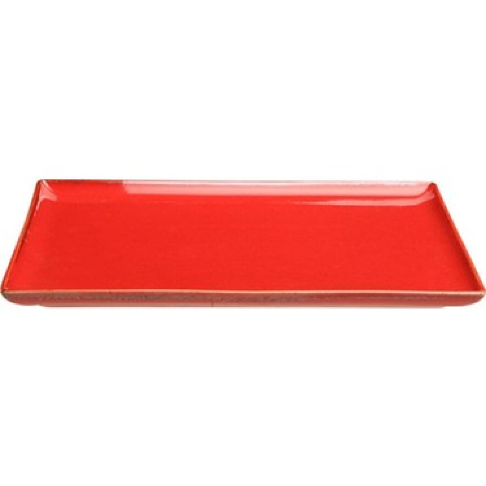 Плато 18см х 13см - червено - Porland Seasons Red - 1 брой