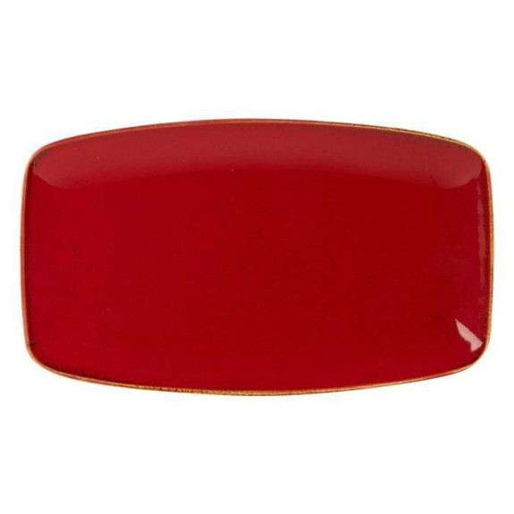 Плато 31см х 18см - червено - Porland Seasons Red - 1 брой
