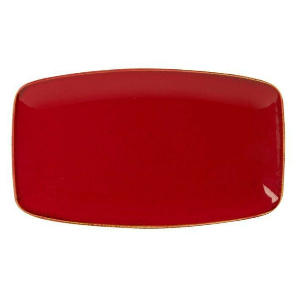 Плато 31см х 18см - червено - Porland Seasons Red - 1 брой