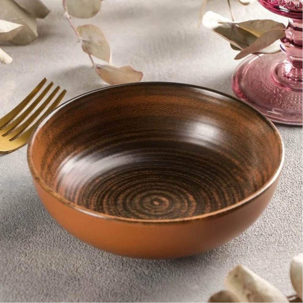 Купа 13см - кафява - Porland Ethos Lykke Brown - 1 брой