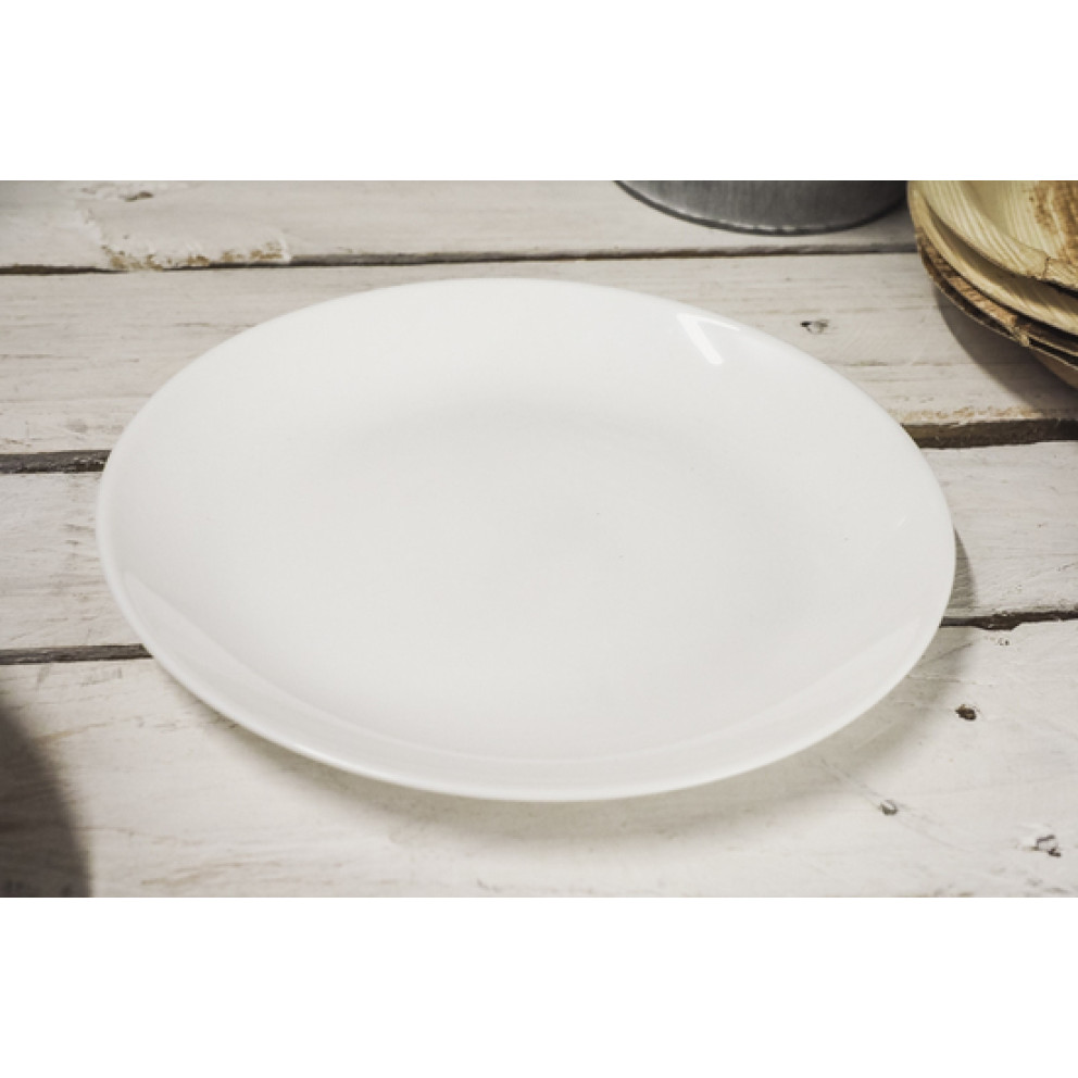 Десертна чиния 18см Luminarc Zelie бяла - 6 броя