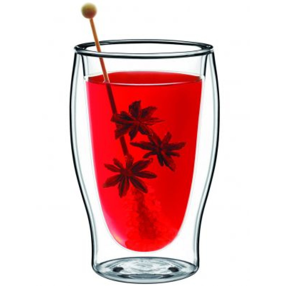 двустенна чаша Luigi Bormioli Duos 470ml - 2 броя
