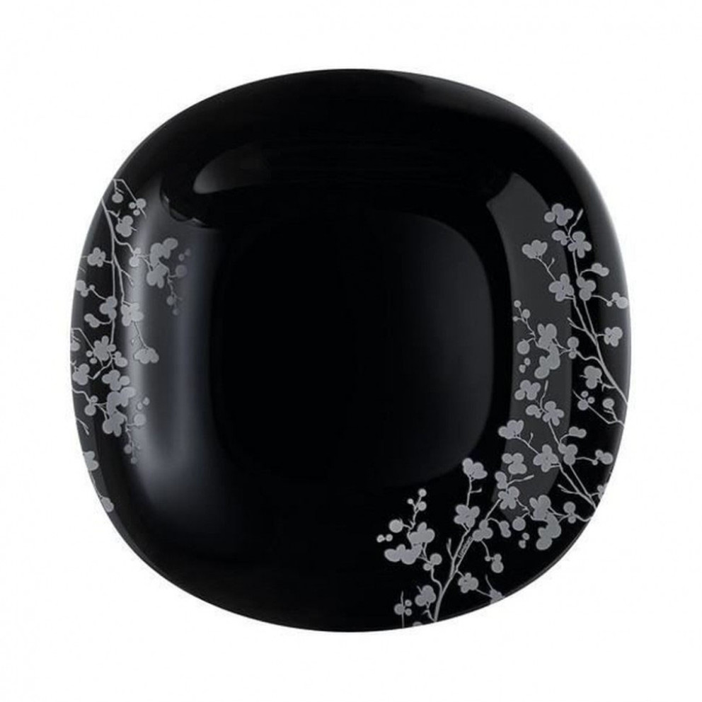 Десертна чиния 19см - Luminarc Ombrelle Noir - черна - 6 броя