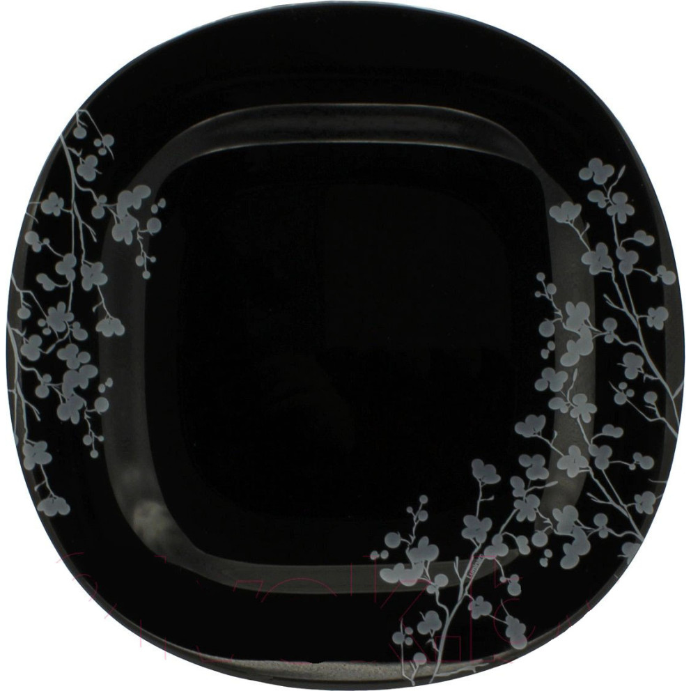 Основна чиния 26см - Luminarc Ombrelle Noir - черна - 6 броя
