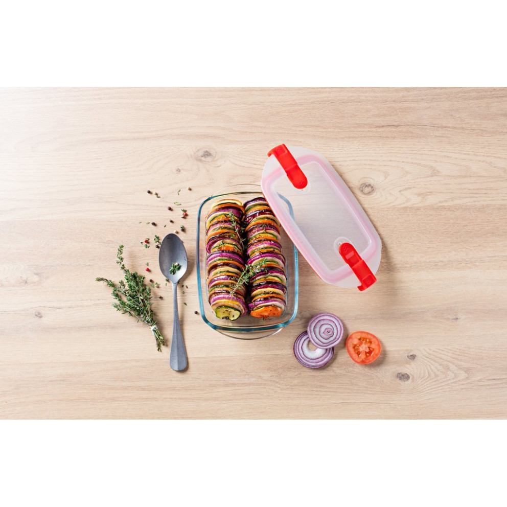 Стъклена кутия с капак 28см х 20см Pyrex - 1 брой