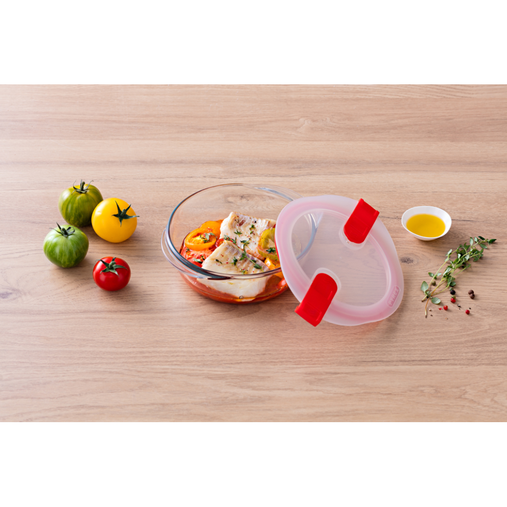 Стъклена кутия с капак 26см х 23см Pyrex - 1 брой
