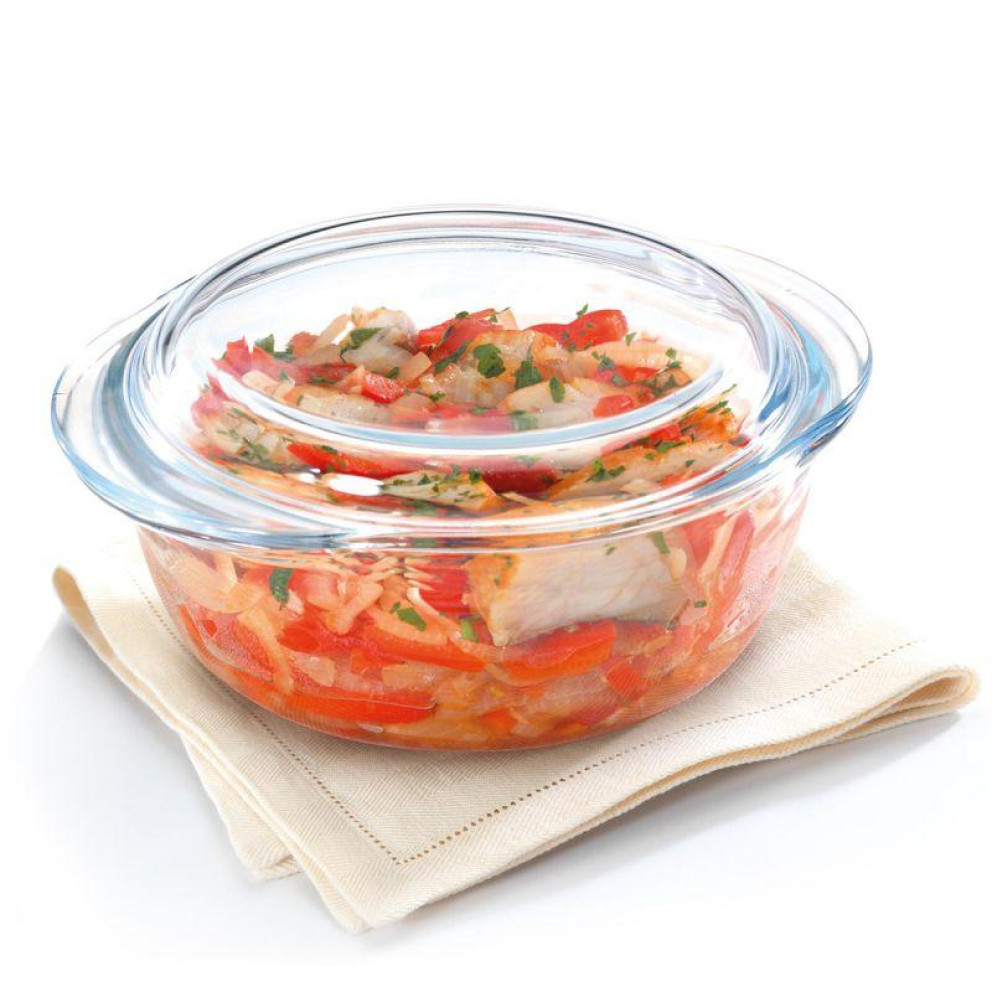 Съд за готвене с капак Pyrex Essentials Sleeve 2,1л - кръг - 1 брой