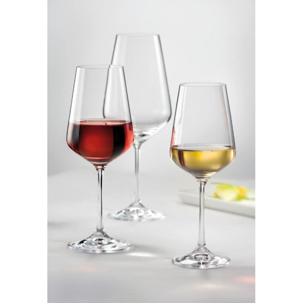 Чаши за вино Bohemia Crystalex Sandra 350ml - 6 броя