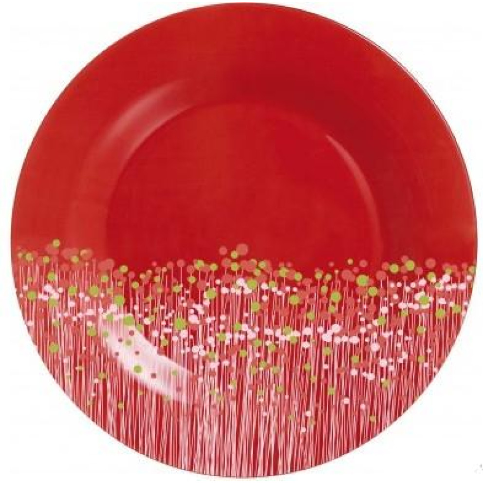 Чиния 19см Luminarc Flowerfield червена - 6 броя